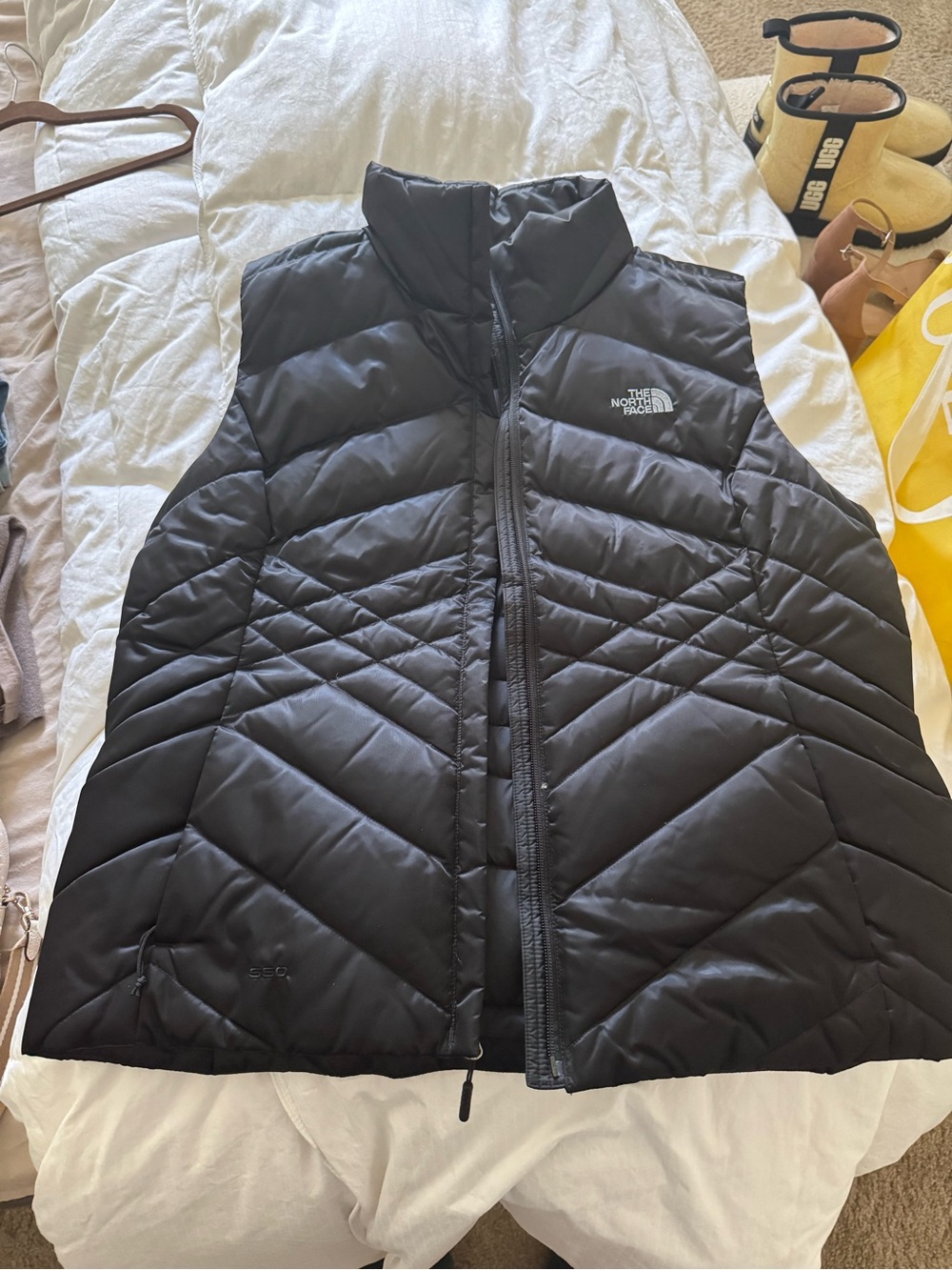 The North Face Black Quilted Puffy Vest